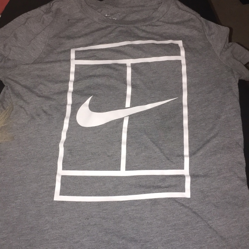 Grey Nike shirt